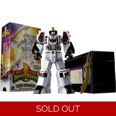 Mighty Morphin Power Rangers Megazord 7 inch Classic Figure Collector Set (White Tigerzord)